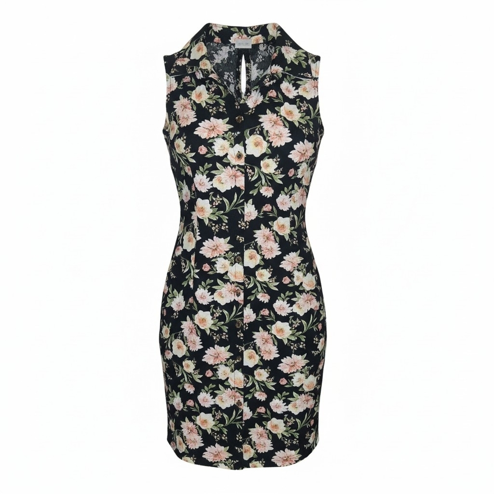NOBO Black Floral Mini Dress